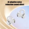 thumbnail image 6 of AZXY Clip-On Open-Ear Bluetooth Earbuds, LED Digital Display, Long Battery Life, Comfortable Wear, High-Fidelity Sound, Portable for Sports, Commute, White, 6 of 7