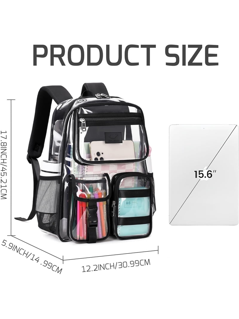 AO ALI VICTORY Clear Stadium Heavy Duty Transparent Backpack  display picture 1