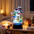 thumbnail image 5 of DIY LED Snowman Rhinestone Art Kit - Tabletop Holiday Decor Lamp - Christmas Family Activity(B), 5 of 6