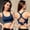 Blue, variant on Lilgiuy Women's shockproof sports hollowed out bra with adjustable back buttons,Black,L Fall Fashion 2022 Spring Winter