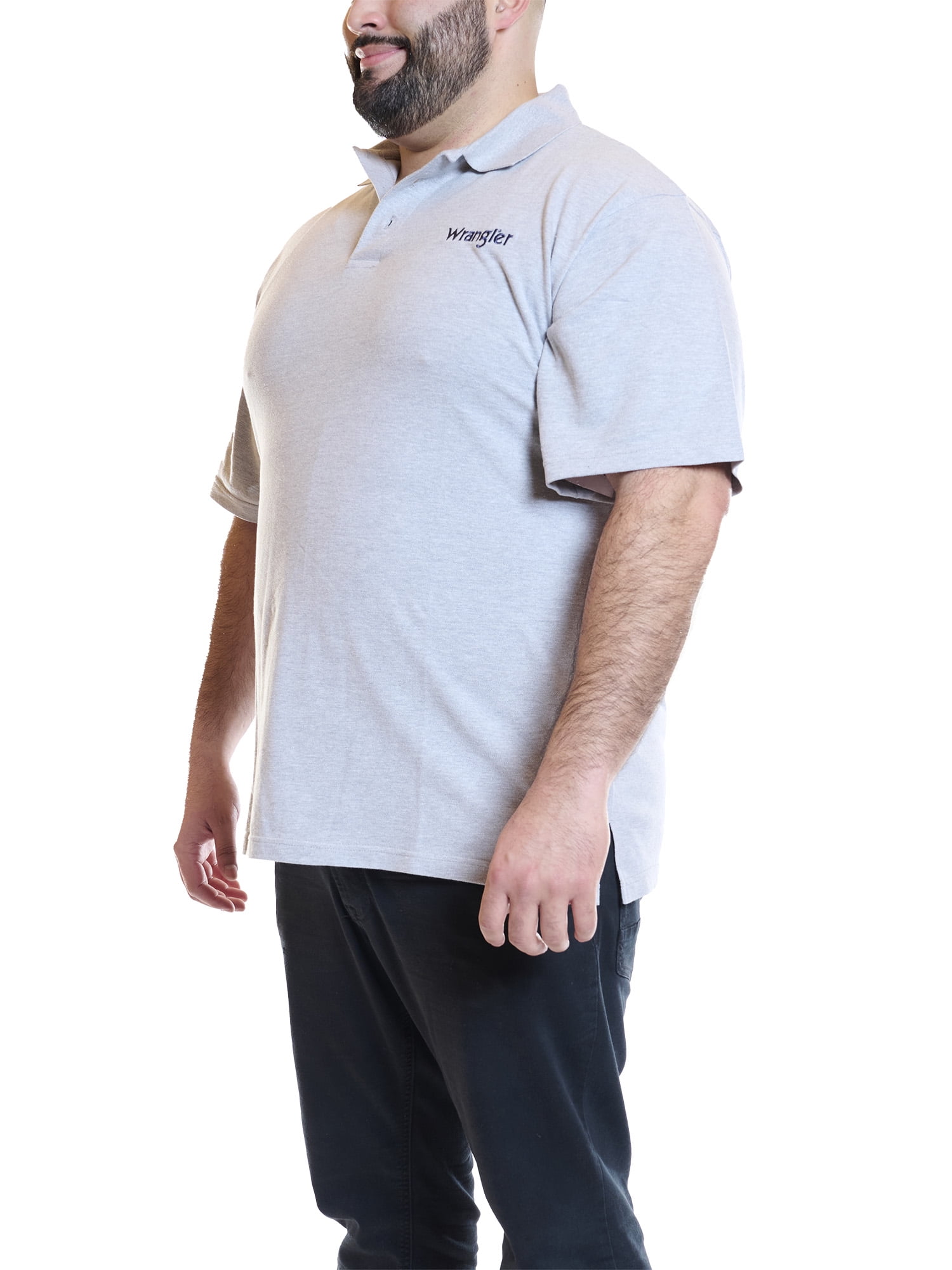 Wrangler Men's Big and Tall Short Sleeve Polo Shirt ,Big sizes up to 6XL and Tall sizes up to 4XT