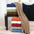 thumbnail image 4 of Lavish Home 6-Piece 100% Cotton Complete Bath Towel Set, Chocolate, 4 of 4