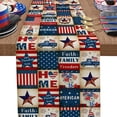 thumbnail image 2 of Under 10 Decorative Table Banner American Independence Daily Table flag Printed Living Room Table Coffee Table Festival Decoration Cloth Northern European Tablecloth, 2 of 4