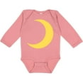 thumbnail image 3 of Inktastic Cute Yellow Moon Boys or Girls Long Sleeve Baby Bodysuit, 3 of 5