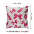 thumbnail image 4 of PIKWEEK Throw Pillow Covers Pink Nude Lipstick Watercolor On Black Care Color Cosmetic Design Lip Zippered Cushion  A set of two  Multiple specifications White, 4 of 7