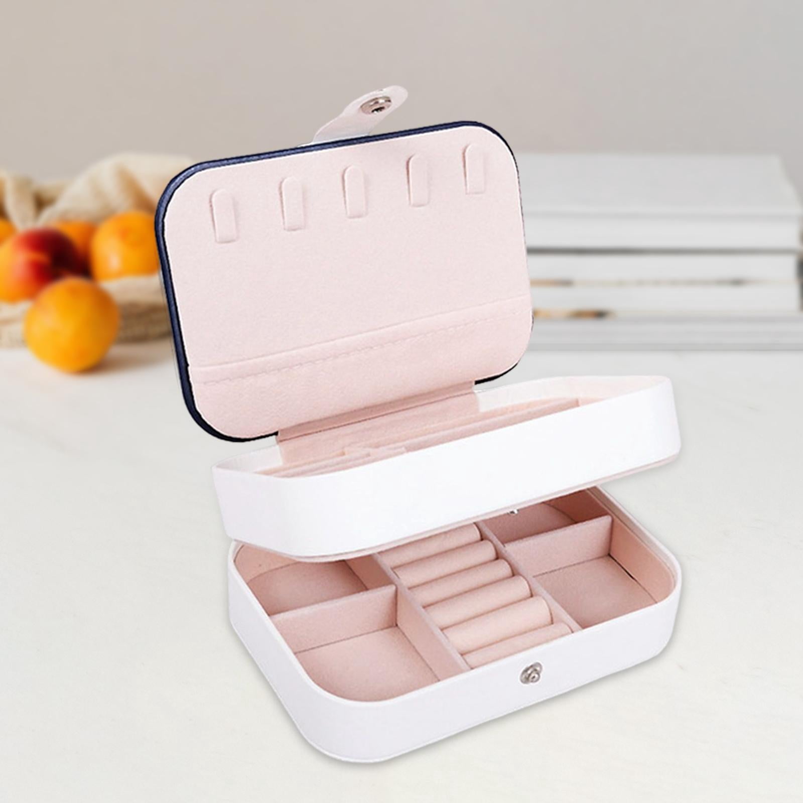 FVDPWYE Jewelry Box Large Capacity Storage Box for Jewelry Storage Necklace Girls Women White