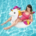 thumbnail image 2 of Bestway: H2OGO! Fantasy Unicorn Swim Ring - 47 x 36" Inflatable Pool Float, Rainbow & White Character Shaped Tube, Water & Beach Play Lounge, Kids 3+, 2 of 13