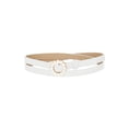thumbnail image 1 of Cinturones de cintura para mujeres de talla grande INSPIRE CHIC, cinturón de cuero ajustable estrecho con perlas para jeans, vestidos y pantalones, 105 cm/41.33" blanco, 1 of 4
