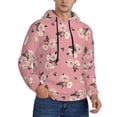 thumbnail image 2 of Sikiie Rose Flowers Men's Hoodie, Essentials Hoodie, Sweatshirt, Pullover Hooded Sweatshirt for Men-Medium, 2 of 7