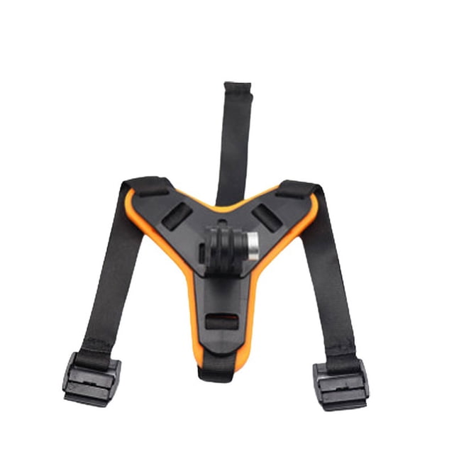 fastboy Plastic Motorcycle Helmet Digital Camera Chin Mount Portable Fast Release Shockproof Motorcycling Holder Stand Accessories Orange 1Set