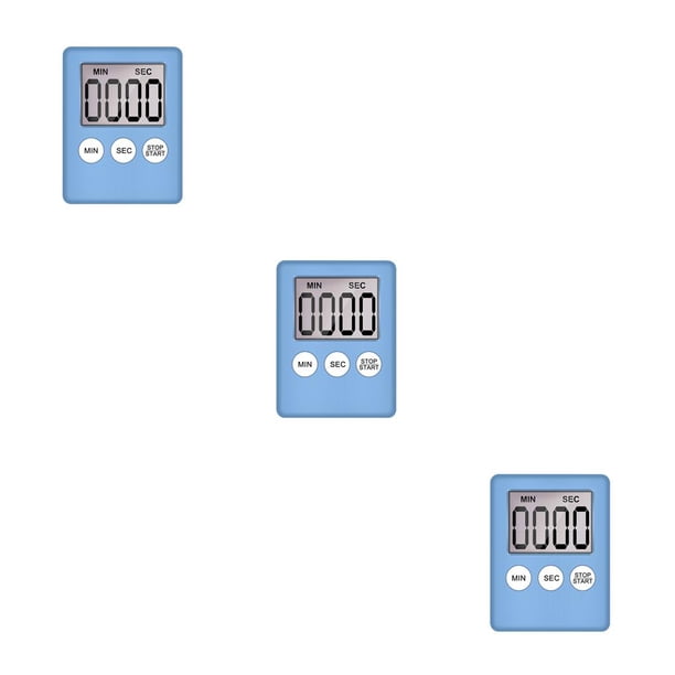 Temporizador digital de cocina Injueey pantalla LCD Alarma Gadget de cocina Azul