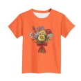 thumbnail image 4 of Zpanxa T-Shirts d'Été pour Filles Imprimé de la Fête de l'Indépendance Col Rond Manches Courtes Haut Polyester Spandex 10-11 Ans, 4 of 6