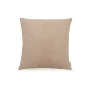 Pal Fabric Soft Solid Color Suede Square Pillow Cover 18x18 inches with Invisible Zipper
