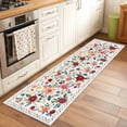 thumbnail image 3 of Watercolor Flowers Kitchen Runner Rug 2x6 Washable Runners for Hallway Non Slip Farmhouse Spring Floral Botanical Large Area Rug Indoor Floor Carpet for Bathroom Laundry Entryway Bedroom Living Room, 3 of 8