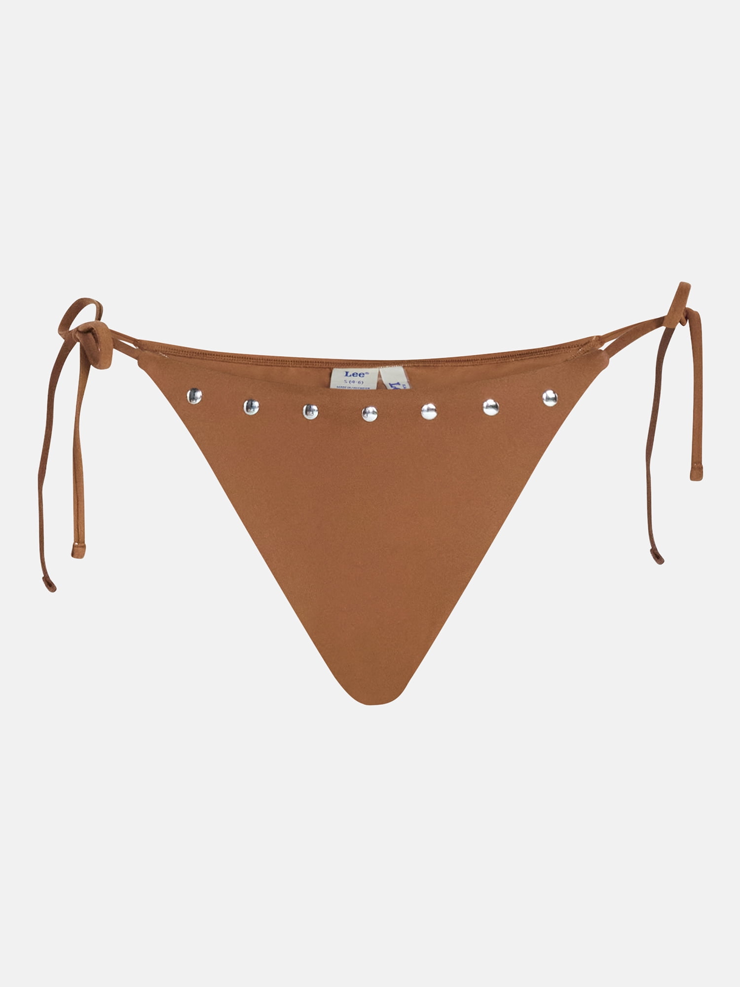 Kacey Lee Women's and Women's Plus Studded Bikini Bottoms with Side Tie, Sizes XS-3X