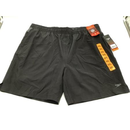 Men's Speedo Tech Volley Swim Shorts Trunks w/ Comfort Liner UPF 50 Black XXL