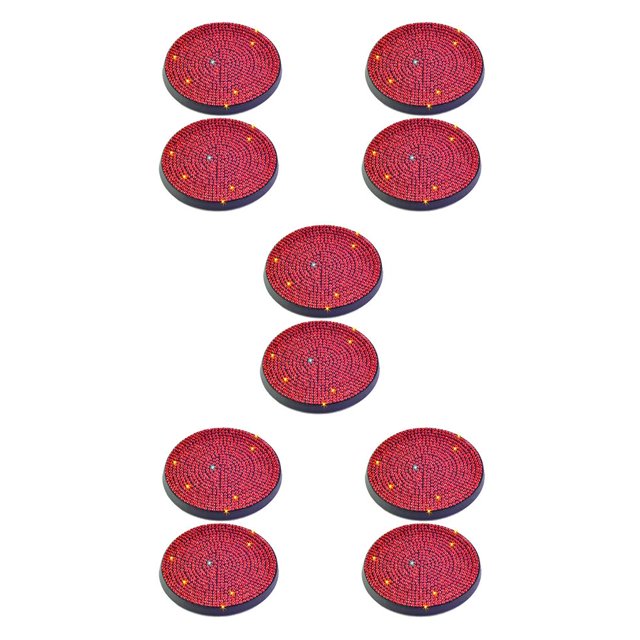 Speravity 2 piezas de plástico para automóvil, portabotellas, alfombrilla impermeable, lavable, antideslizante, almohadilla de diamantes de Rot 5piezas