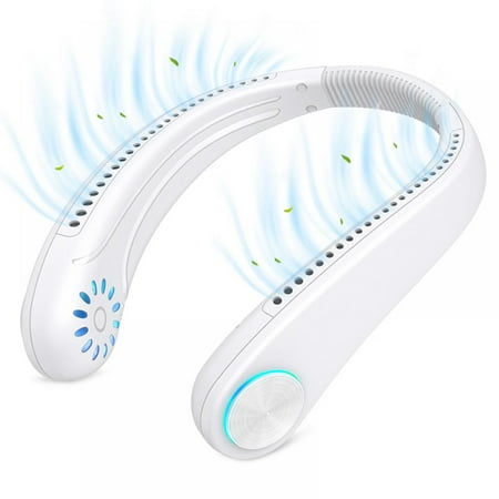 

Portable Neck Fan Rechargeable Personal Fan 360 Lightweight Portable Fan Bladeless Neck Fan Low Noise Wearable Fan Hands Free Fan Sport Fans for Indoor & Outdoor