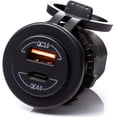 thumbnail image 2 of 36W Socket Dual USB Type C PD 3.0 (36W) + USB A QC4.0 (18W) Fast Charger for Car, Boat, Marine & RVs, 2 of 5