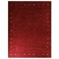 thumbnail image 2 of Rugsotic Carpets Handmade Rugs Hand Knotted Loom Rectangle 8'x11' Red Wool for Indoor Use, 2 of 8
