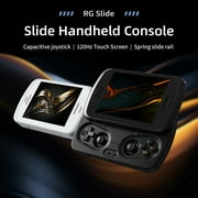 RG Slide Handheld Game Console NO Card 4.7-inch LTPS in-Cell Screen Unisoc T820 Portable Arcade Support AI WiFi Bluetooth HD and TV Output Black