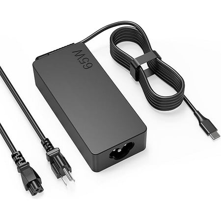 xixishop 65W USB C Laptop Charger Compatible with Lenovo ThinkPad T14 T15 T16 E14 E15 T480S T580S E480 E580 X1 Carboon Yoga 7i 9i C930 C940 Chromebook C330 S330 Fast Power Adapter