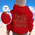 thumbnail image 2 of Vividxx Boys Hoodies Cute Letter Print Long Sleeved Hooded Sweatshirt Casual Loose Pullover For Fall Winter Preppy Clothes 5-6 Years, 2 of 7