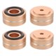 thumbnail image 1 of GOOHOCHY 4Ud Pies Metálicos Dorados Para Tabla De Corte Con Kit De Montaje Y, 1 of 8