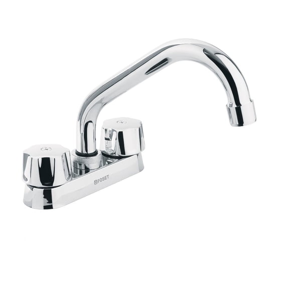 Mezcladora para lavabo, cuello tubular, compresión, Basic Foset. 47684