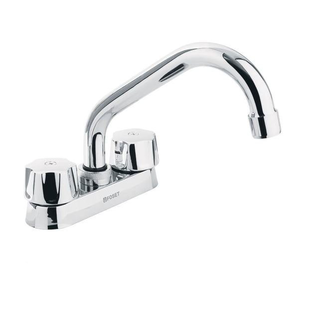 Mezcladora para lavabo, cuello tubular, compresión, Basic Foset. 47684
