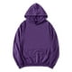 thumbnail image 5 of SUDADERA CON CAPUCHA CHIC PARA HOMBRE DE LARGA MANGA SÓLIDA CON CORDÓN PULLOVER 2XL PÚRPURA PROFUNDO, 5 of 7