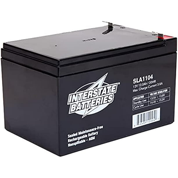 Interstate Batteries 12V 12Ah Battery (SLA1104) Sealed Lead Acid