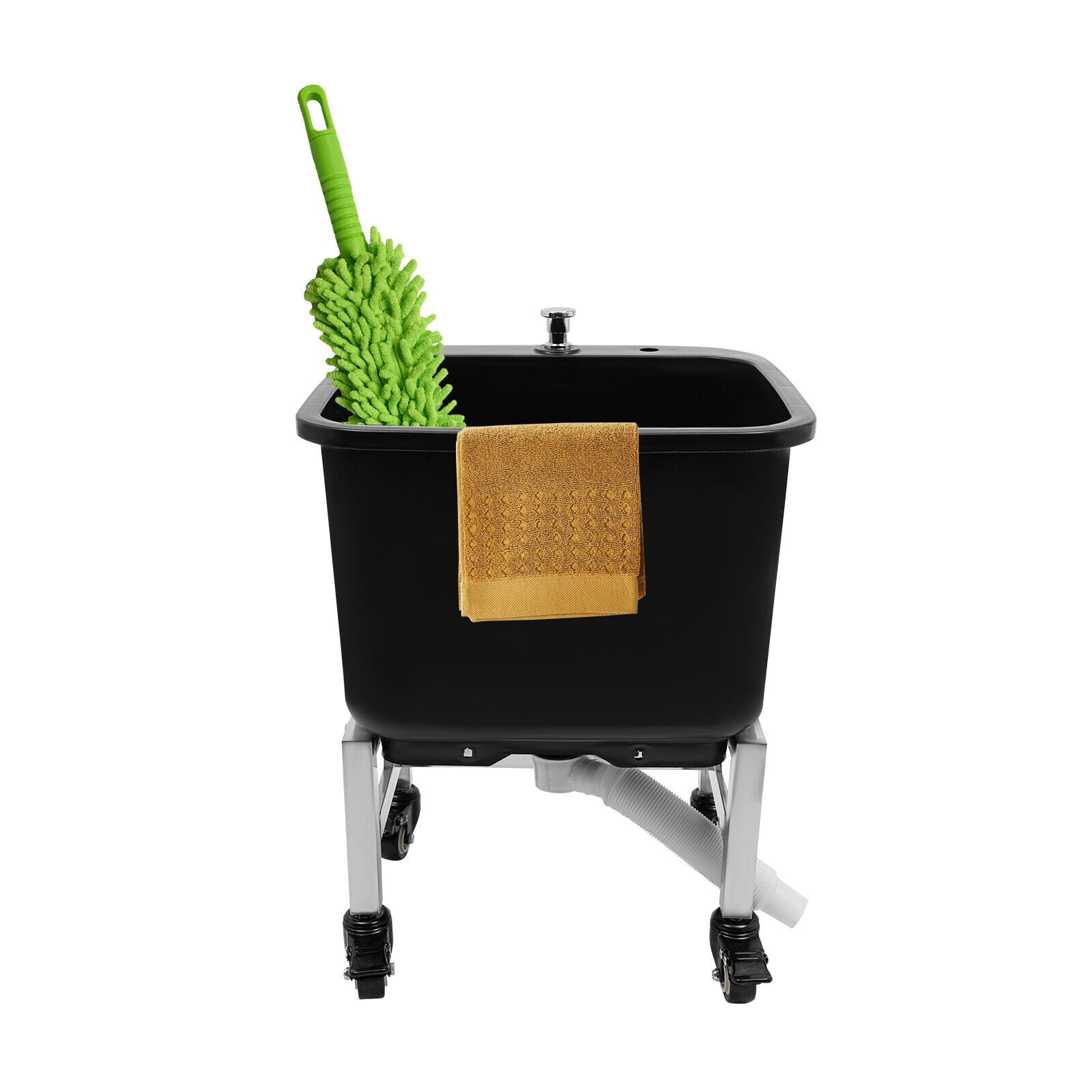 Commercial Plastic Floor Mop Sink - 15.75*15.75*19.88" Mop Buckets Utility Sink for Restaurants, RVs, Bars, Garages, Patios