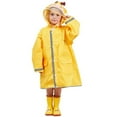 Sunjoy Tech Kids Rain Wear,3D Cartoon Children Toddler Hooded Raincoat Jacket Poncho for Boy