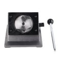 thumbnail image 2 of Badge Button Make, Round Graphic Punch Die Cutter, Integrated Stainless Steel Incisive Manual Circle Cutter with a Long Arm Handle for Paper, Leather, Soft  Glue, PVC Card, 2 of 8