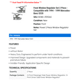 thumbnail image 2 of Front Window Regulator Set 2 Piece - Compatible with 1994 - 1999 Mercedes-Benz S320 1995 1996 1997 1998, 2 of 2