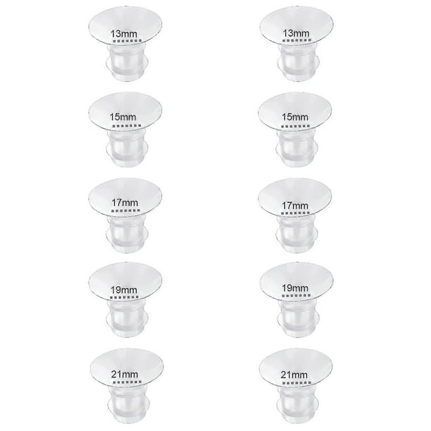Flange Inserts 13/15/17/19/21mm 10PC,Compatible with Momcozy S12 Pro/S9 Pro/S12/S9 Wearable Breastpump Cup
