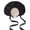 Black bonet cap, variant on Handmade Lolita Folded Hat Tea Party Hat Sweet Bonnet Hat for Garden Parties