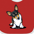 thumbnail image 4 of Inktastic Tri Color Corgi Boys or Girls Baby Bib, 4 of 4