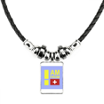 thumbnail image 1 of soy de suiza collar a mano colgante de cuerda de cuero Unbranded M, 1 of 3