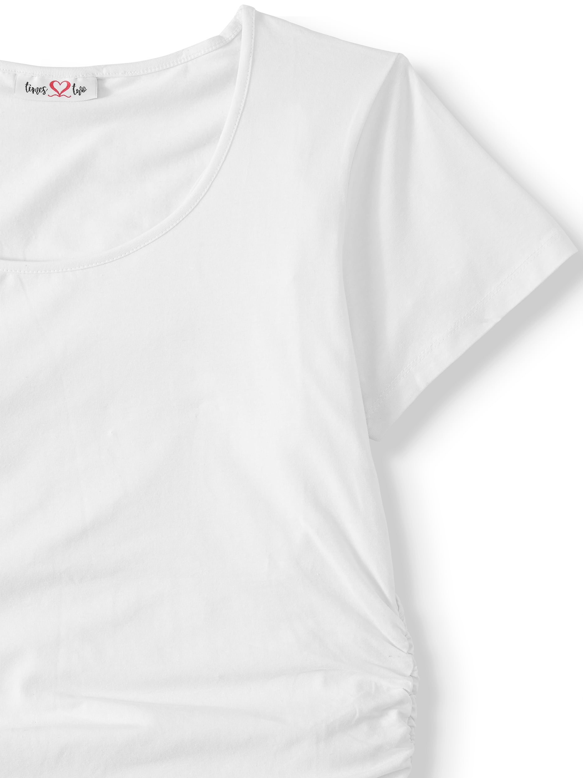 Oh! Mamma Maternity Women's Short Sleeve T-Shirt & Tank Top, 2 Pack (Womens & Women's Plus)