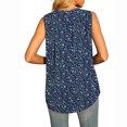 thumbnail image 5 of USSUMA Womens Summer Tops Loose Flowy Vest Tanks T-Shirts for Women Trendy Floral Print Womens Blouses and Tops Dressy Sleeveless V Neck Tunic Plus Size Shirts for Women, 5 of 7