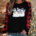 thumbnail image 1 of Puntoco Mujer Otoño e Invierno Impreso Camiseta Suelta Manga Larga Blusa Cuello Redondo Casual tops Puntoco Puntoco-2757, 1 of 5