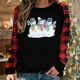thumbnail image 1 of Puntoco Mujer Otoño e Invierno Impreso Camiseta Suelta Manga Larga Blusa Cuello Redondo Casual tops Puntoco Puntoco-2755, 1 of 5