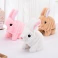 thumbnail image 2 of Electric Rabbit Toy Plush Bunny Battery Operated Hopping Animal Rabbit Interactive Toys Gifts for Children Boy Girls, 2 of 14
