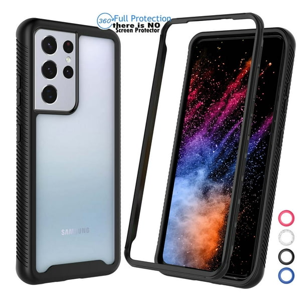 Galaxy S21 Plus 5g Case Phone Case For Galaxy S21 Plus 6 7 Njjex Hard Plastic Full Body Rugged Transparent Clear Back Bumper Case Cover For Samsung Galaxy S21 Plus Black Walmart Com