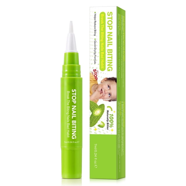 Solución para niños que se muerden las uñas con extracto natural de melón, suave y para el cuidado de las uñas, 7 ml