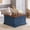 Blue, variant on Winkalon Modern Farmhouse Coffee Table, Square Wood Center Table with Large Storage Space,White