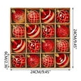 thumbnail image 3 of Axiiglly 16Pcs Christmas Balls Ornaments, 2.36" Shatterproof Christmas Balls Set, Multi-Pattern Painted Xmas Hanging Balls for Christmas Trees Decorations, Home Holiday Party Decor, 3 of 8