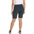 thumbnail image 3 of Hilary Radley Womens Bermuda Pull-On Short (Navy/Offwhite Combo, Small), 3 of 4